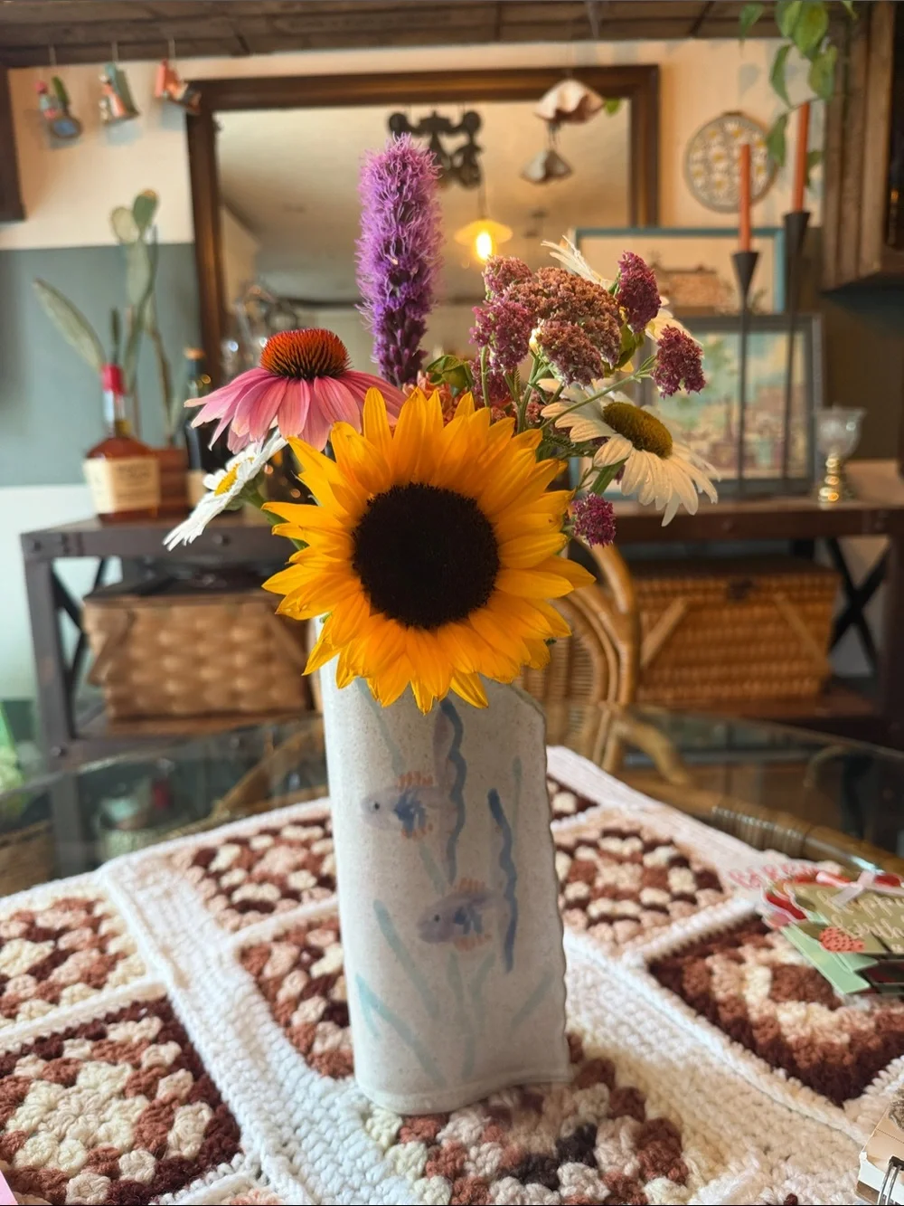 Handmade Ceramic Fish Vase